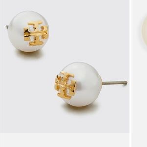 Authentic pearl and gold earrings